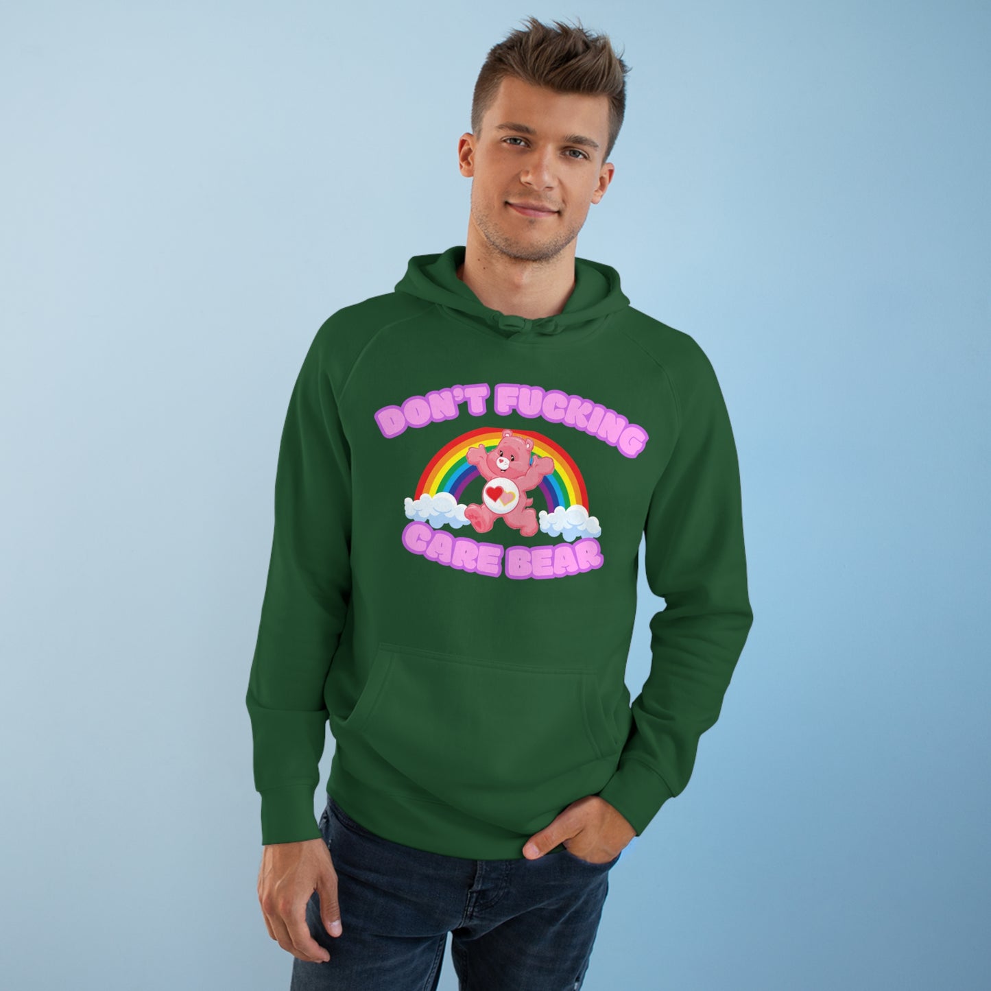 Don't Fucking Care Bear Unisex Supply Hoodie