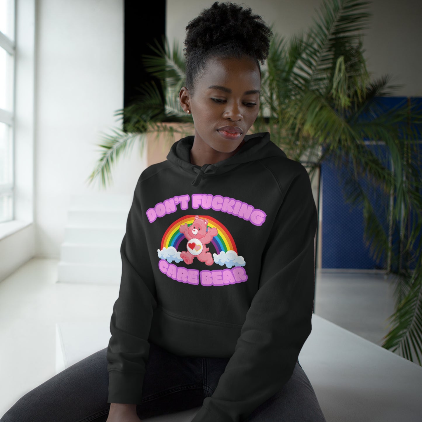 Don't Fucking Care Bear Unisex Supply Hoodie