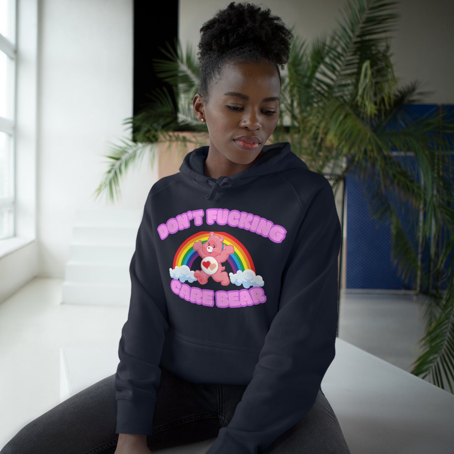Don't Fucking Care Bear Unisex Supply Hoodie