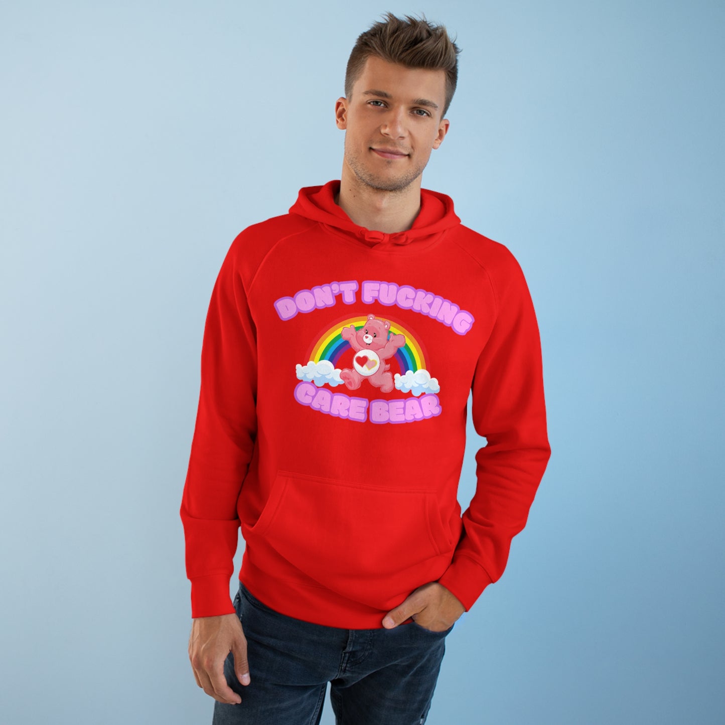 Don't Fucking Care Bear Unisex Supply Hoodie