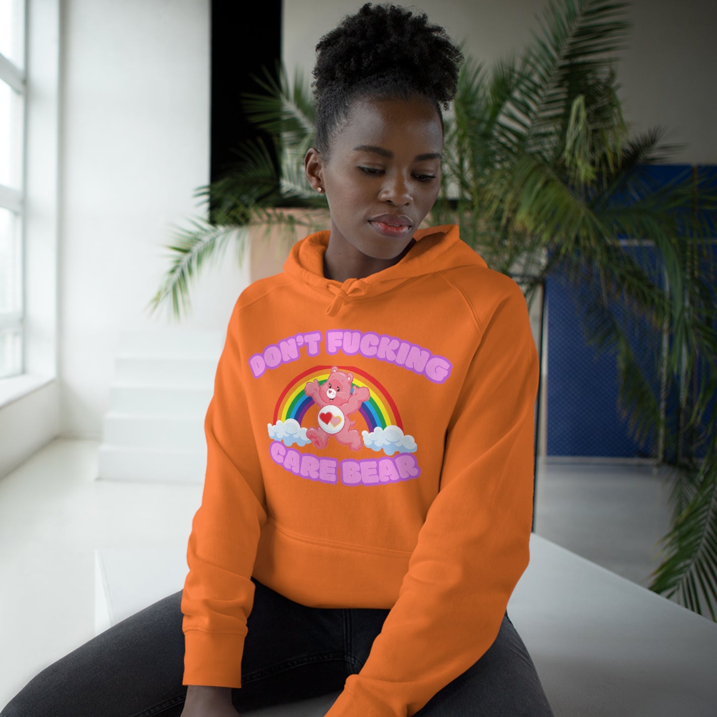 Don't Fucking Care Bear Unisex Supply Hoodie