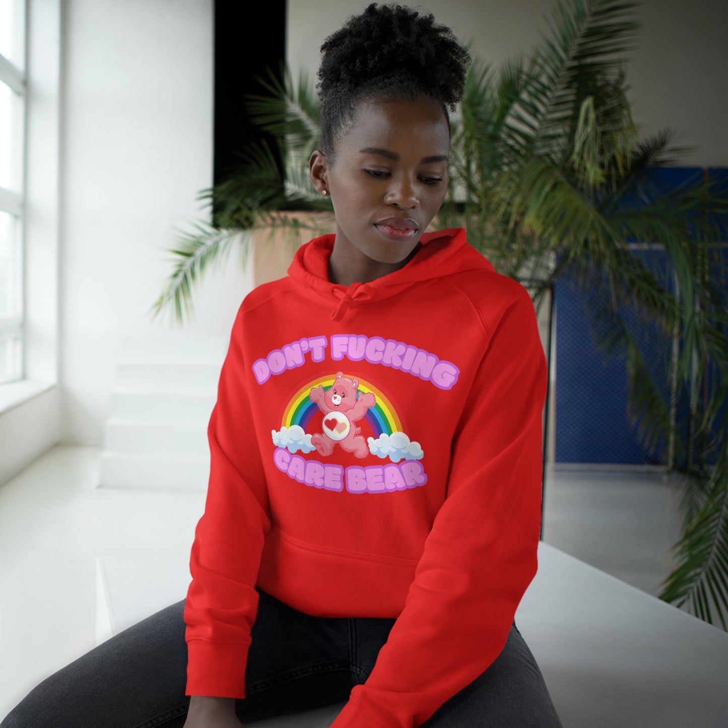 Don't Fucking Care Bear Unisex Supply Hoodie