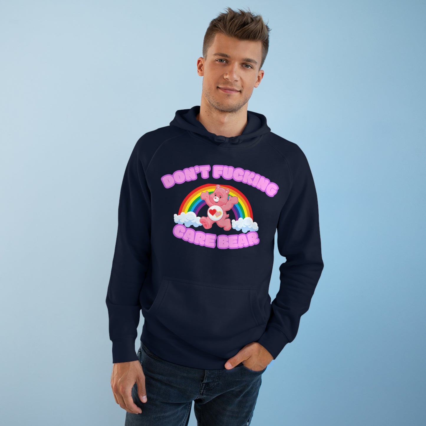 Don't Fucking Care Bear Unisex Supply Hoodie