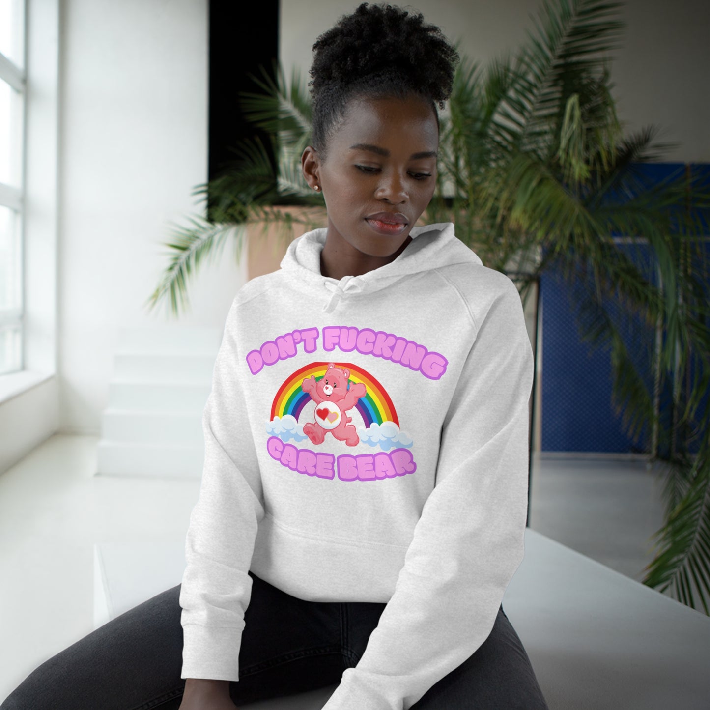 Don't Fucking Care Bear Unisex Supply Hoodie