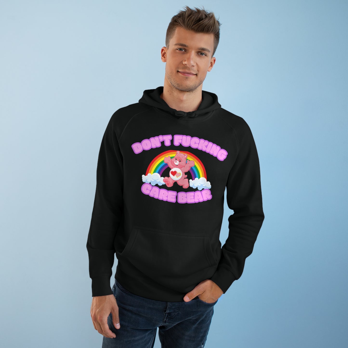 Don't Fucking Care Bear Unisex Supply Hoodie