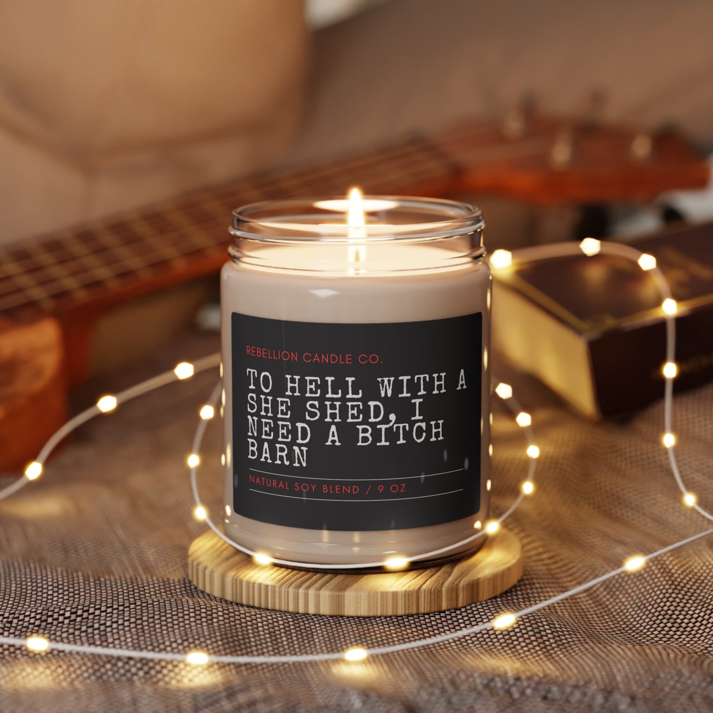 Bitch Barn Scented Soy Candle, 9oz