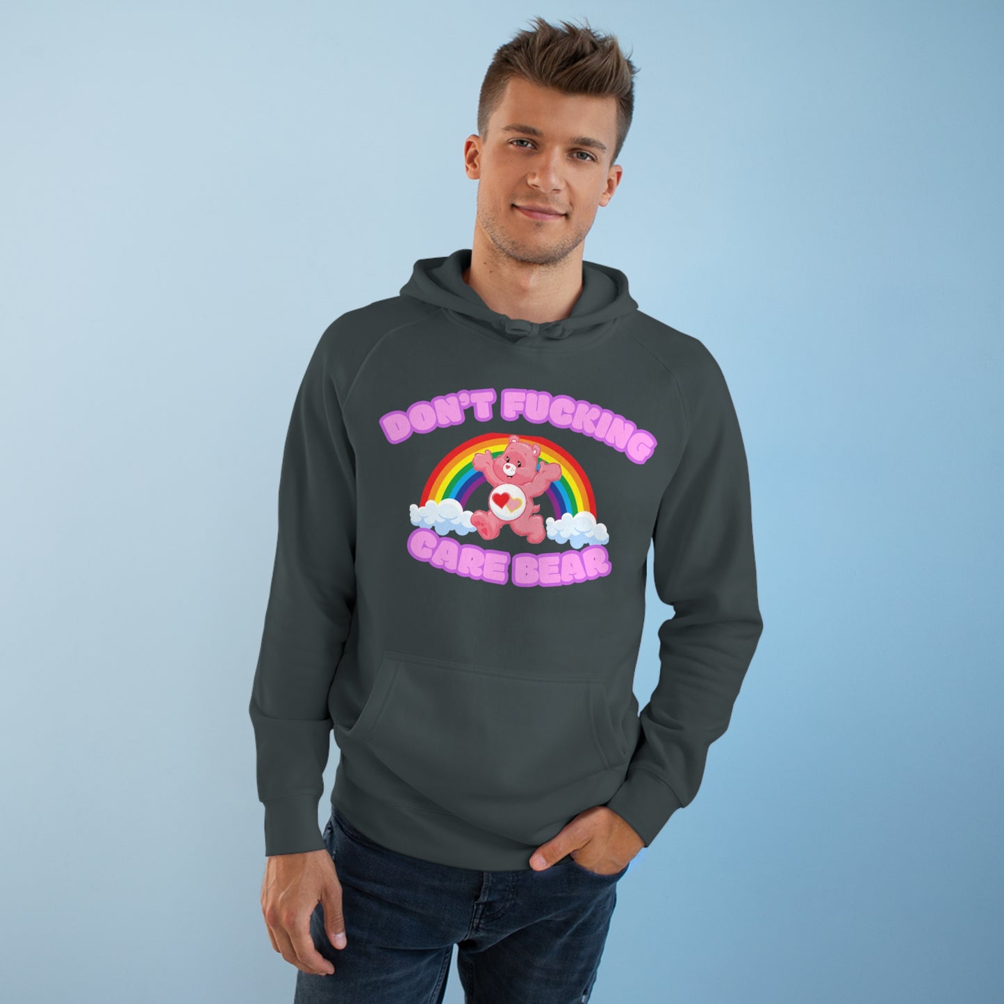 Don't Fucking Care Bear Unisex Supply Hoodie