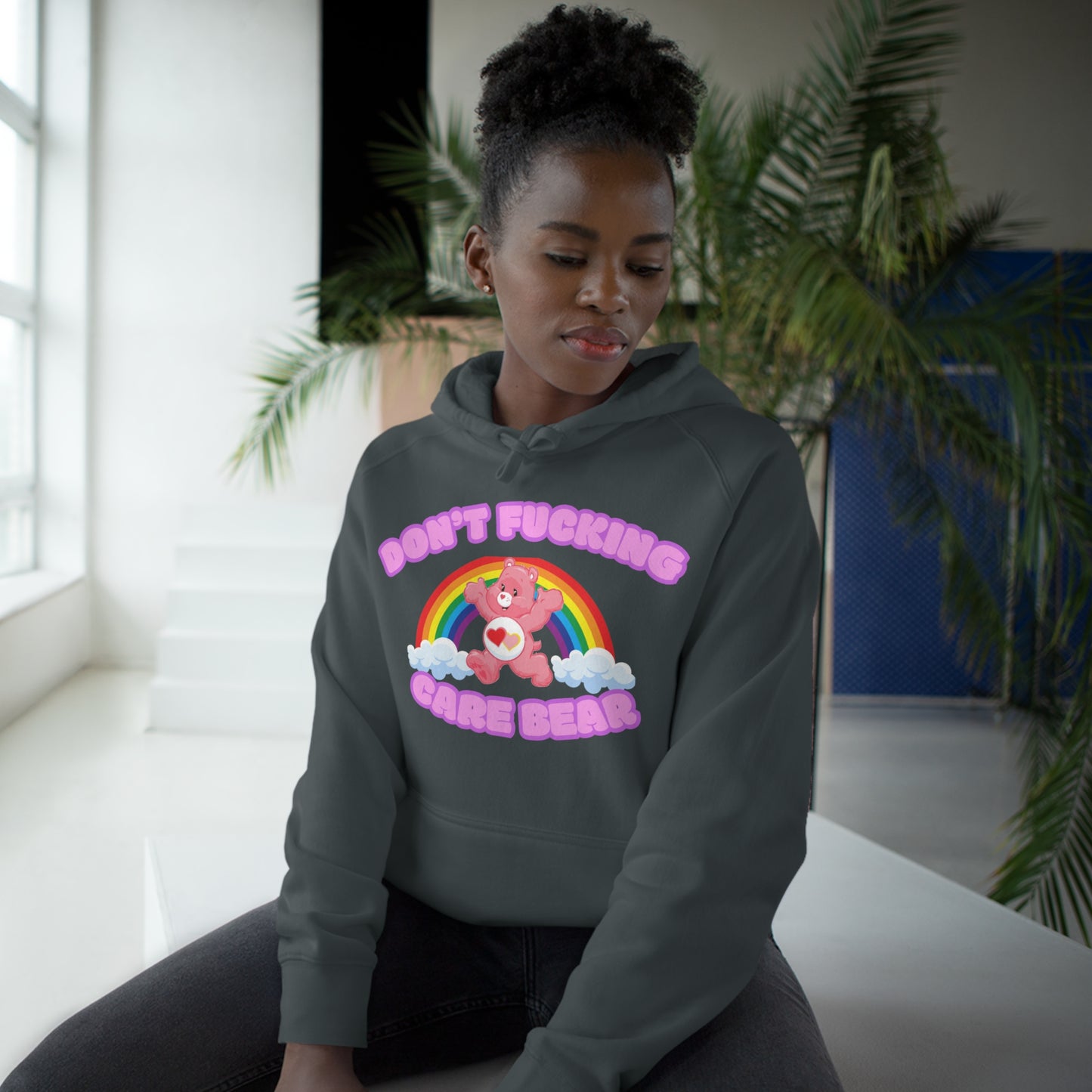 Don't Fucking Care Bear Unisex Supply Hoodie