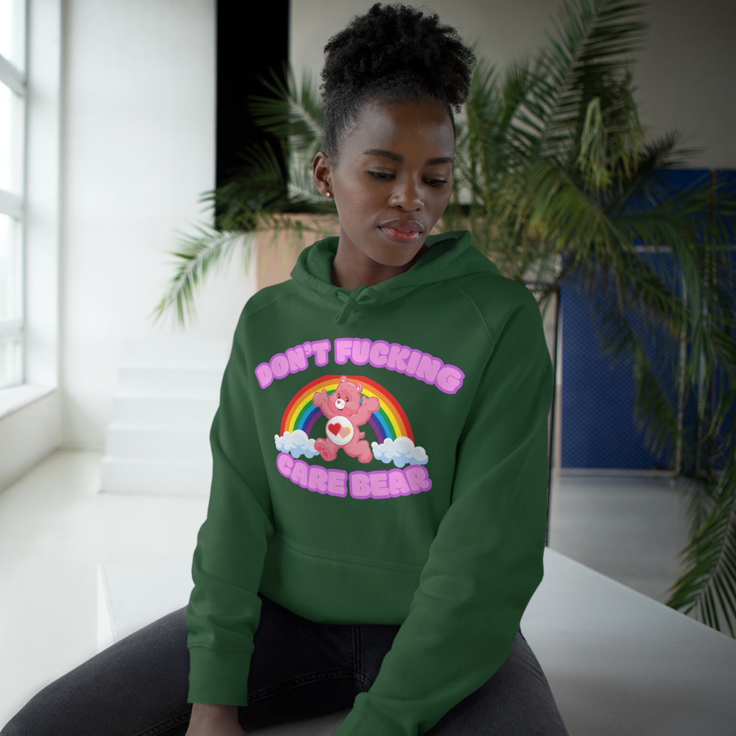 Don't Fucking Care Bear Unisex Supply Hoodie